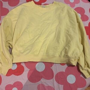 Old Navy Light Yellow Women's Sweatshirt